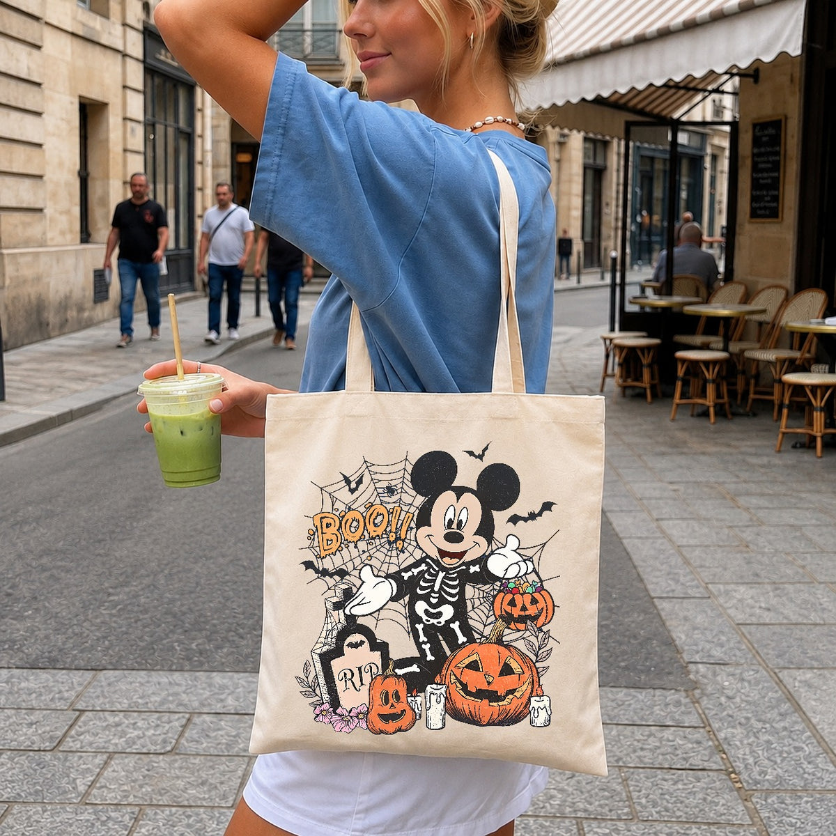 Mickey Skeleton Halloween PNG, Boo Spooky | SvgBundleHub