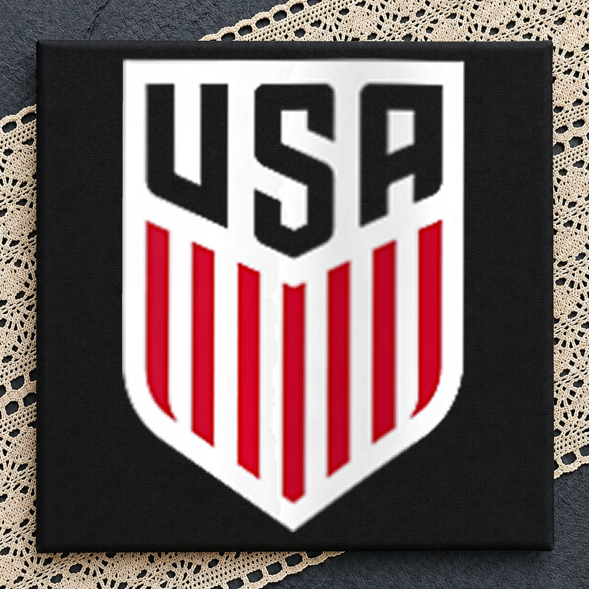 USA Soccer Crest Shield American Flag Patriotic PNG