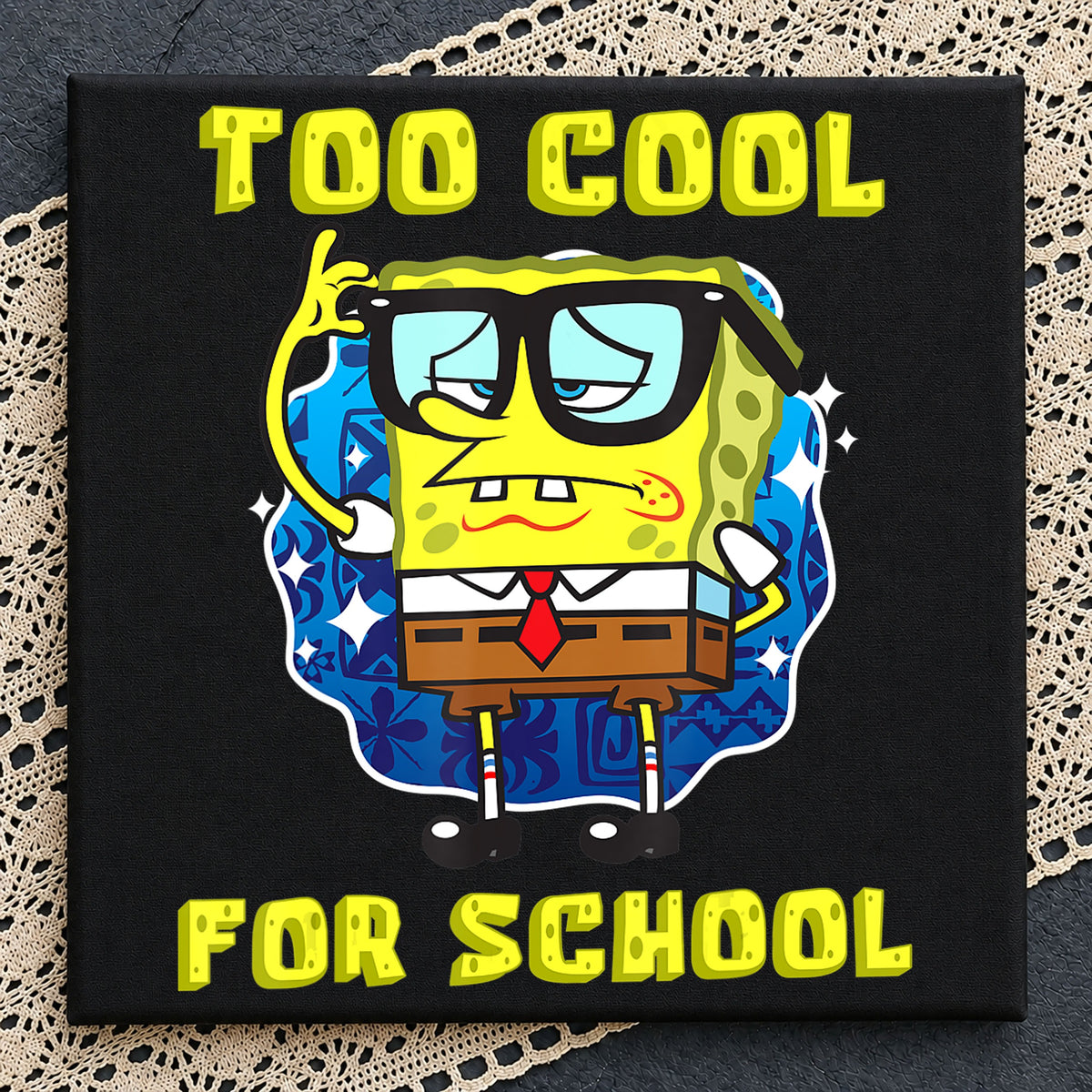 SpongeBob Too Cool For School Glasses Sunglasses PNG