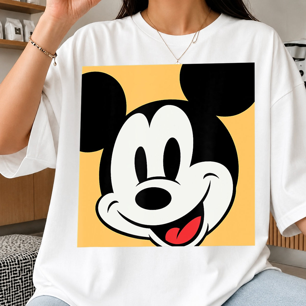 Mickey Mouse Classic Smiling Face Disney Character PNG