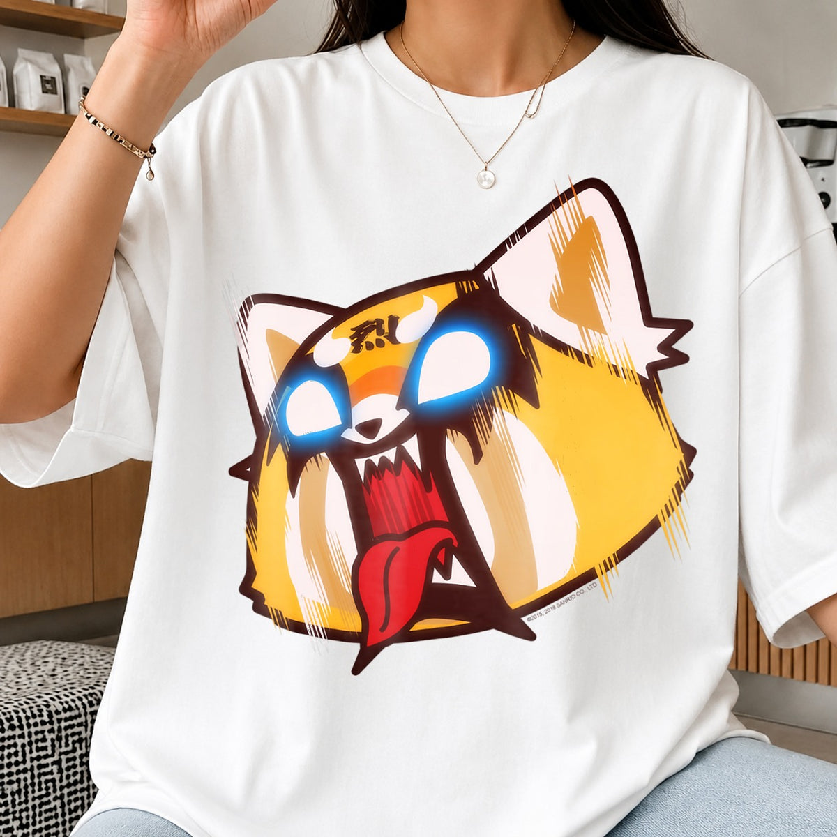 Aggretsuko Rage Face Angry Red Panda Sanrio PNG
