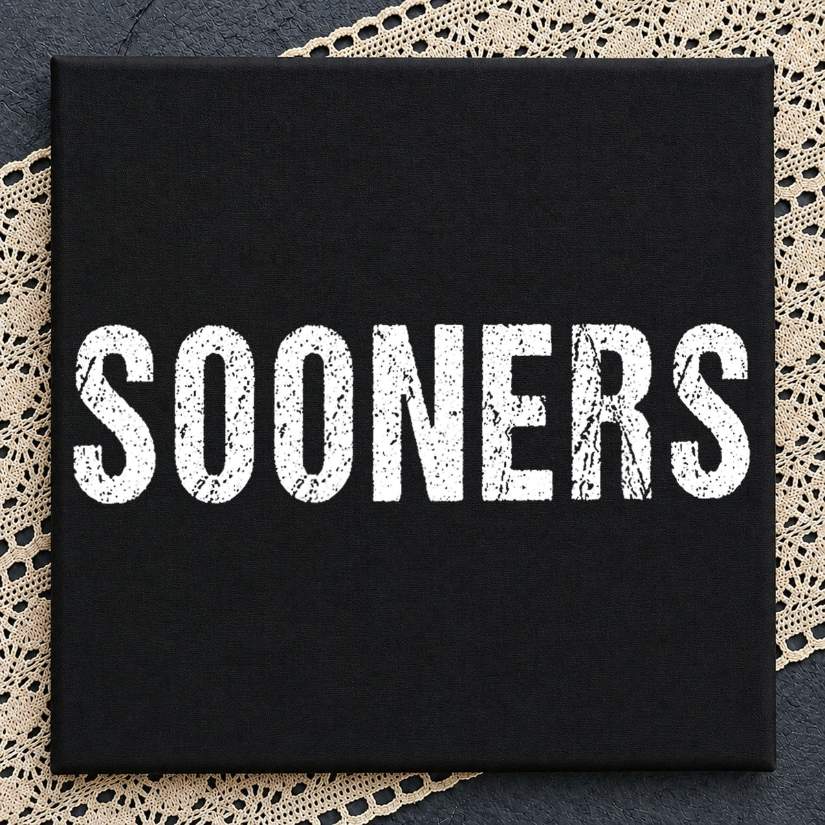 Sooners Distressed Grunge Text Craft Clipart PNG