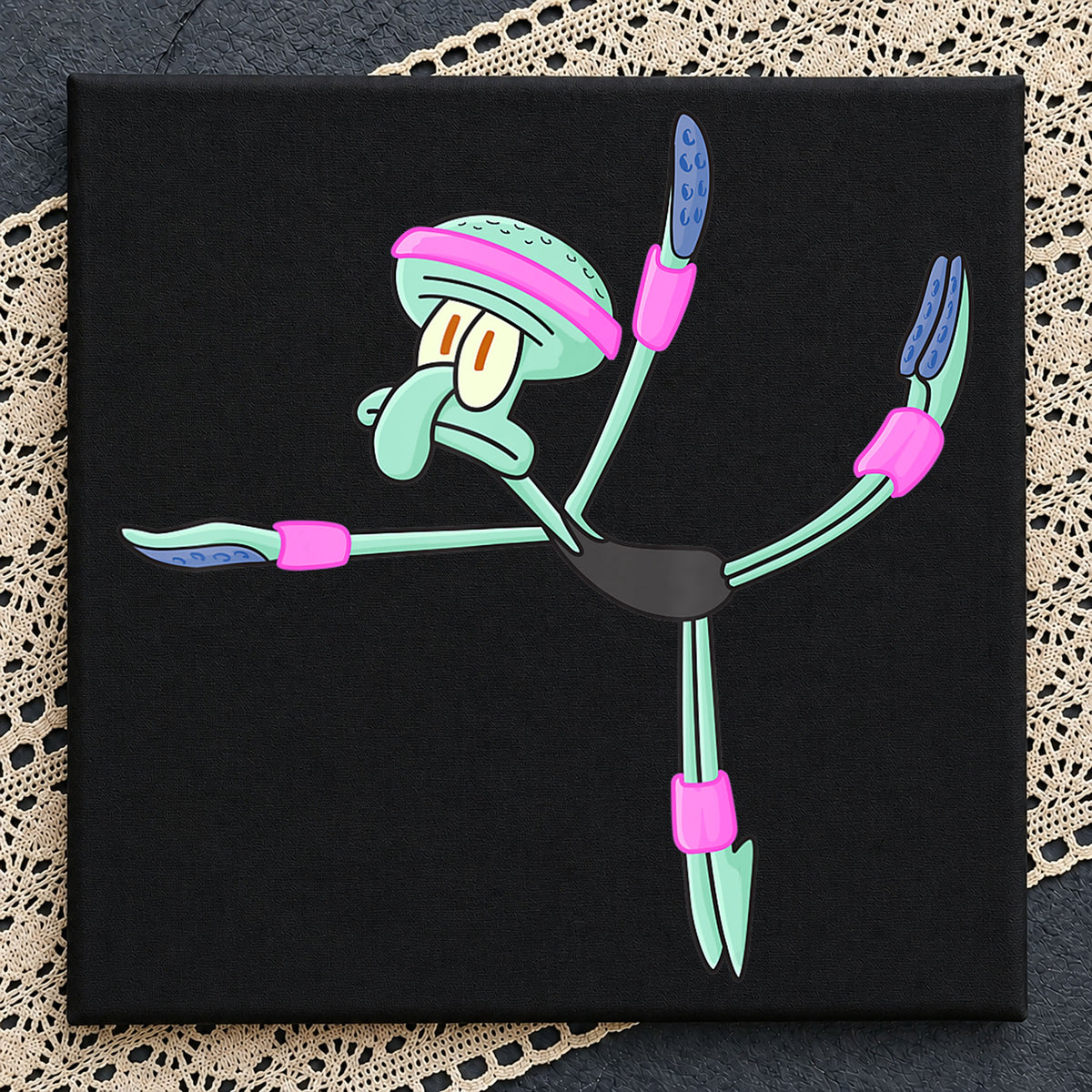 Squidward Ballet Dancing Pose SpongeBob Cartoon PNG