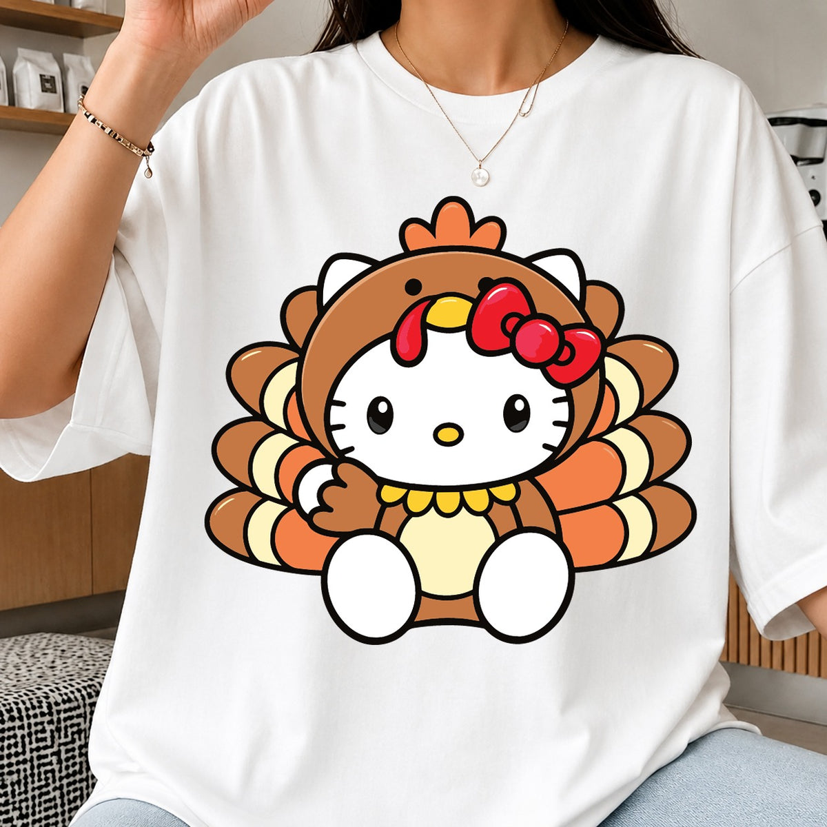 Hello Kitty Turkey Costume Thanksgiving Cricut File SVG