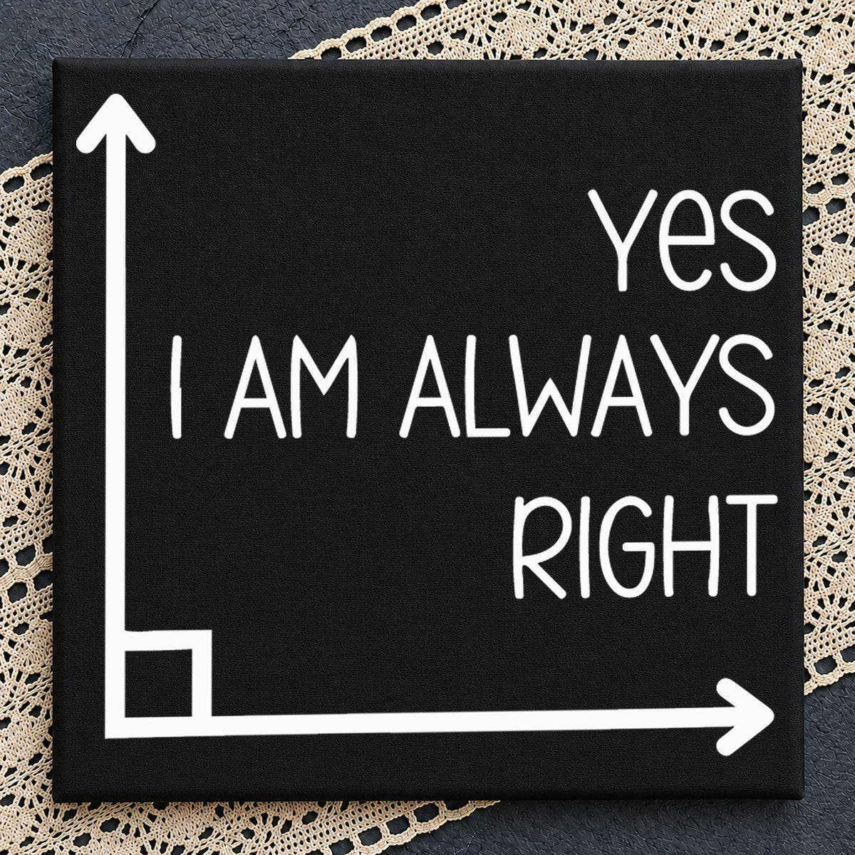Yes I Am Always Right Funny Sarcastic Quote Clipart SVG