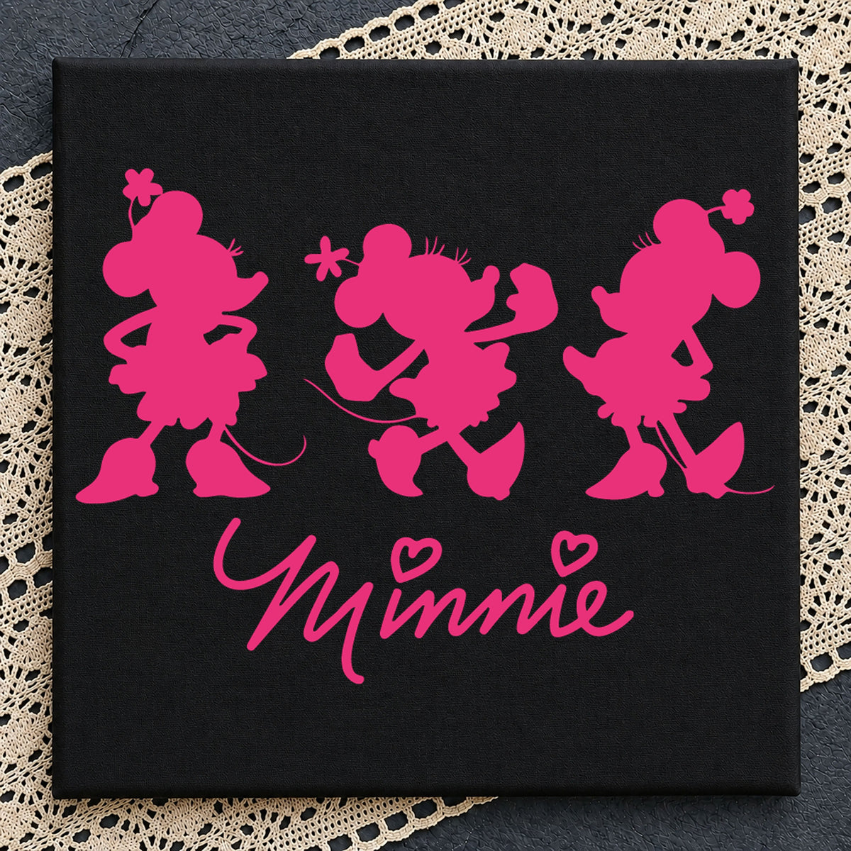 Minnie Mouse Disney SVG, Cute Silhouette Cricut Cut File