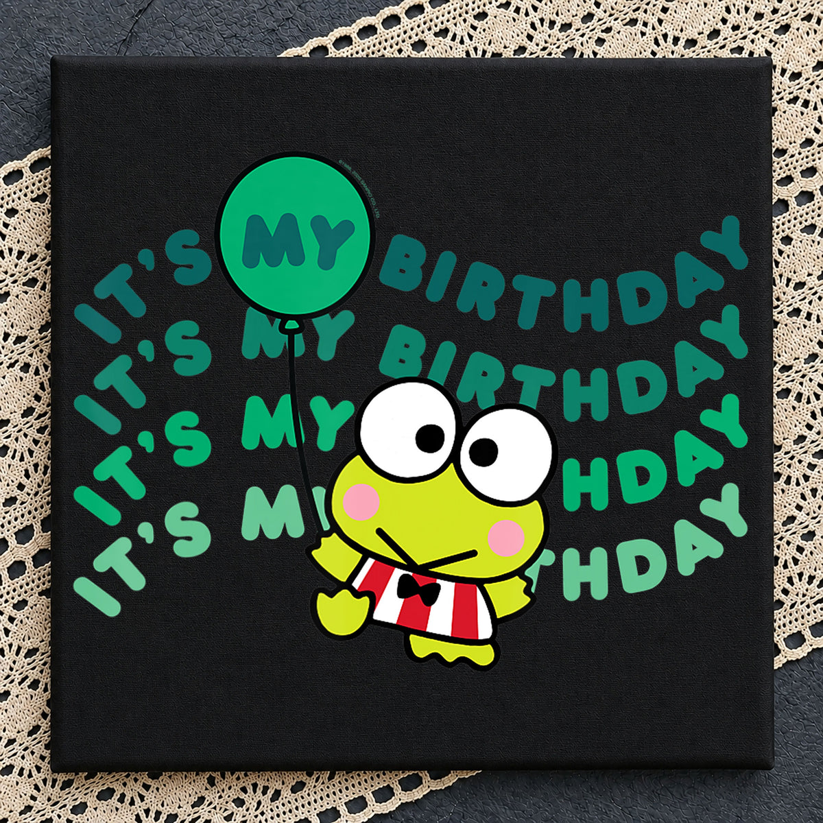 Keroppi It's My Birthday Balloon Sanrio Clipart PNG