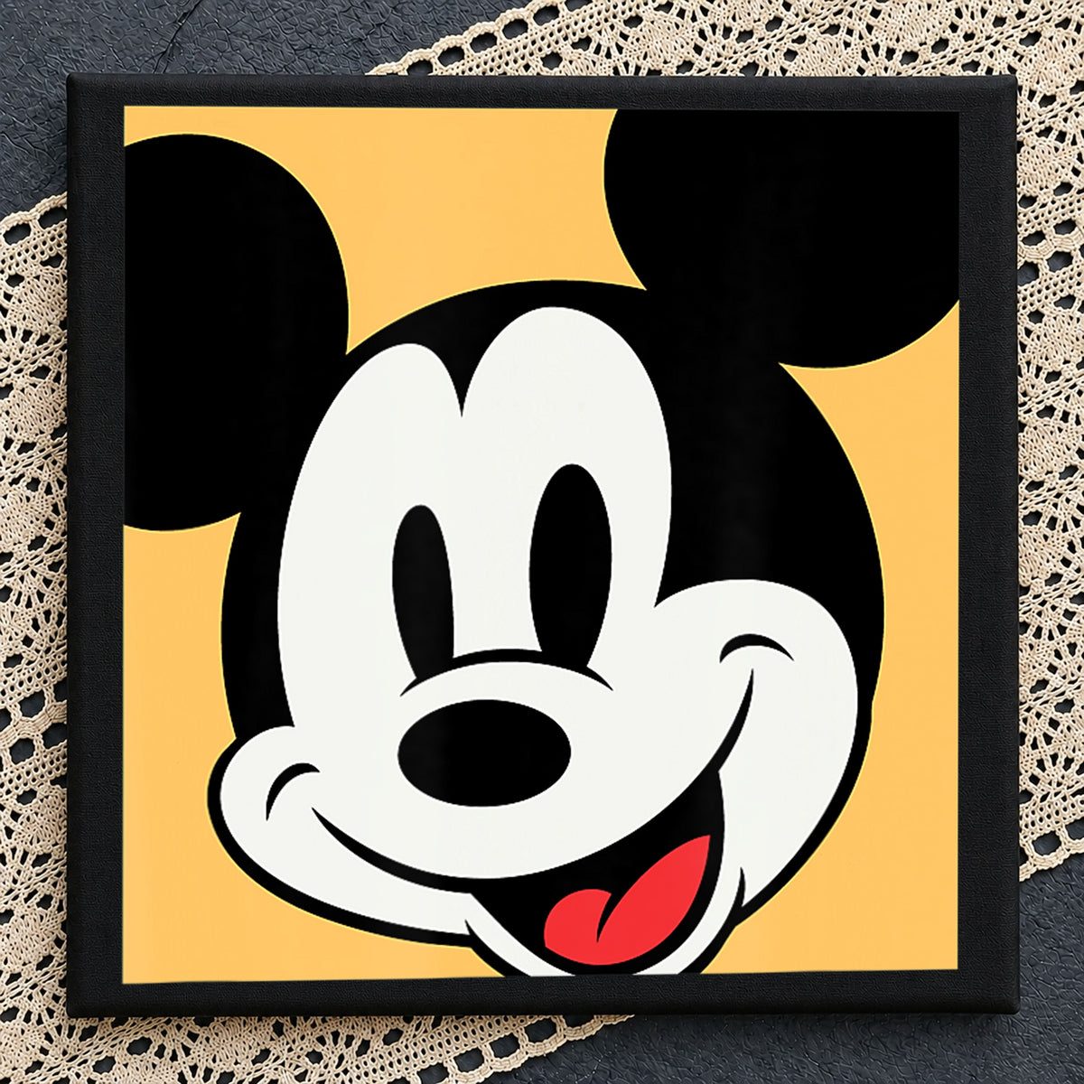 Mickey Mouse Smiling Face Disney Cartoon Clipart PNG