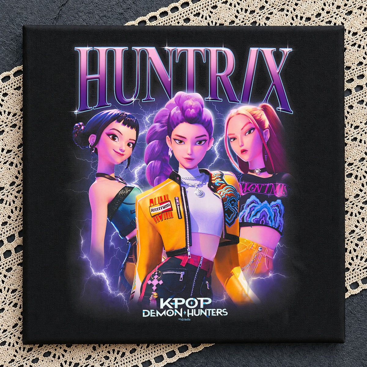Huntrix Kpop Demon Hunters Girl Group Bootleg PNG