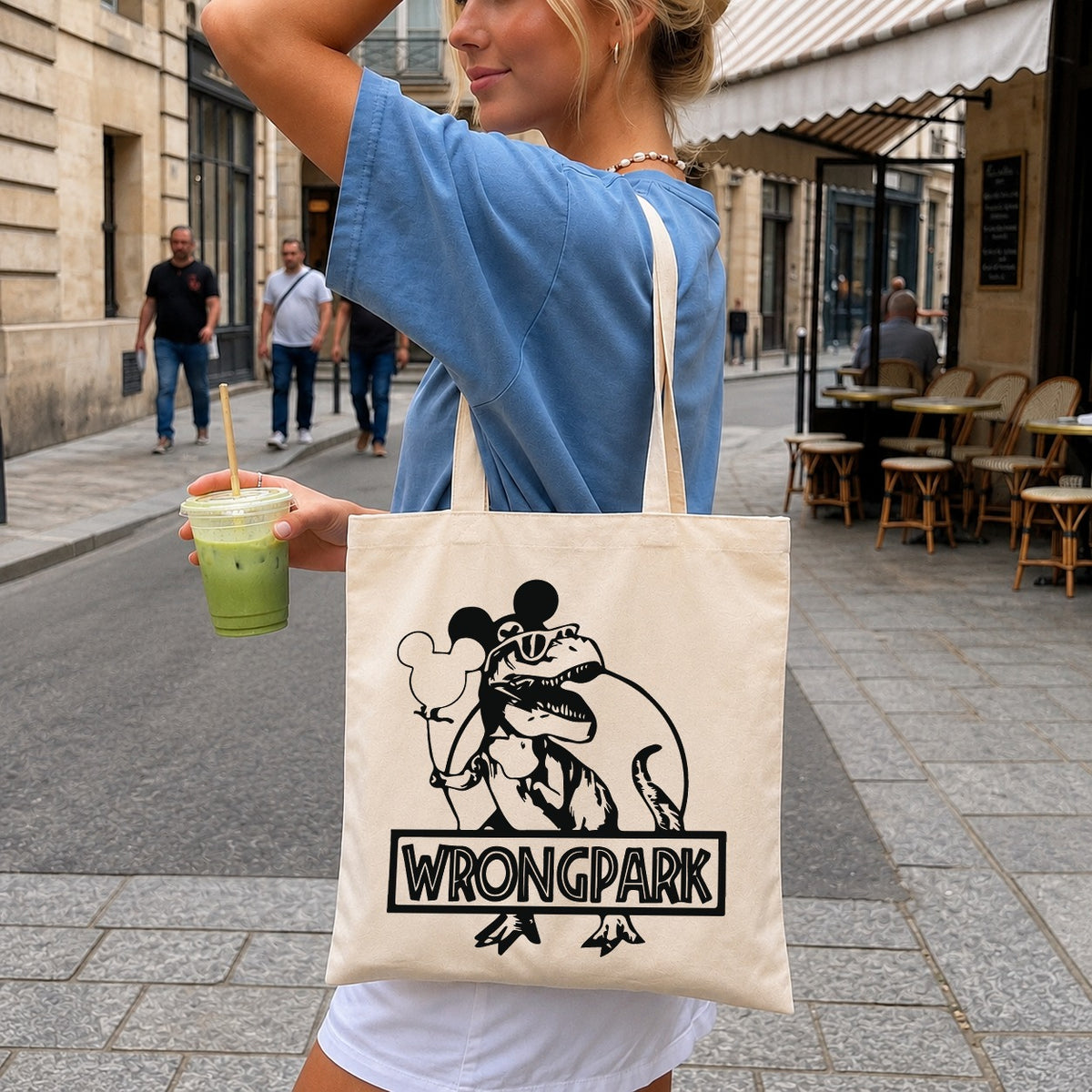 Wrongpark Dinosaur Mickey Ears SVG, Funny Theme Park Cricut
