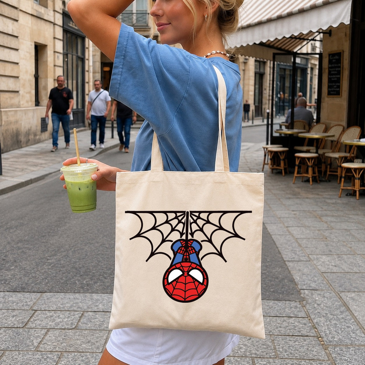 Spider-Man Hanging On Web SVG, Marvel Cricut Cut File
