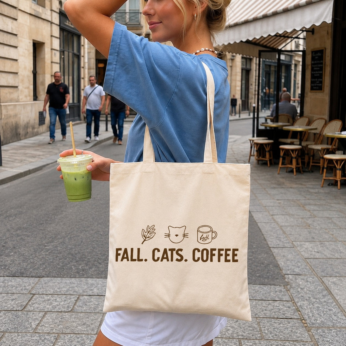 Fall Cats Coffee SVG, Autumn Cat Lover Cricut Clipart