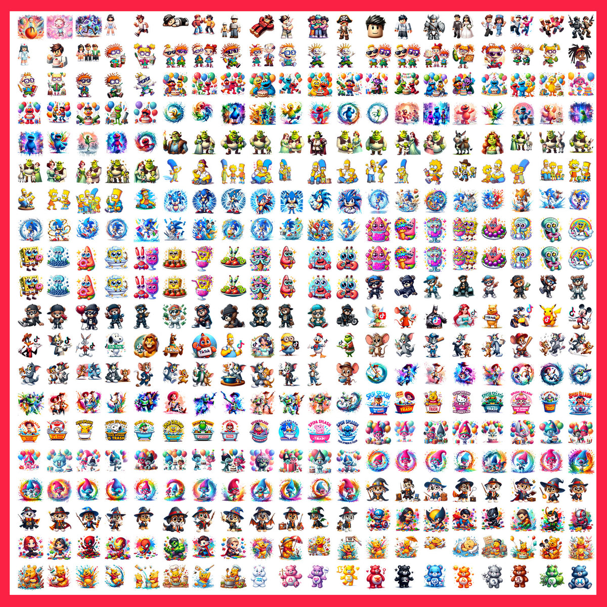 Cartoon 2025 Mega Bundle PNG | SvgBundleHub
