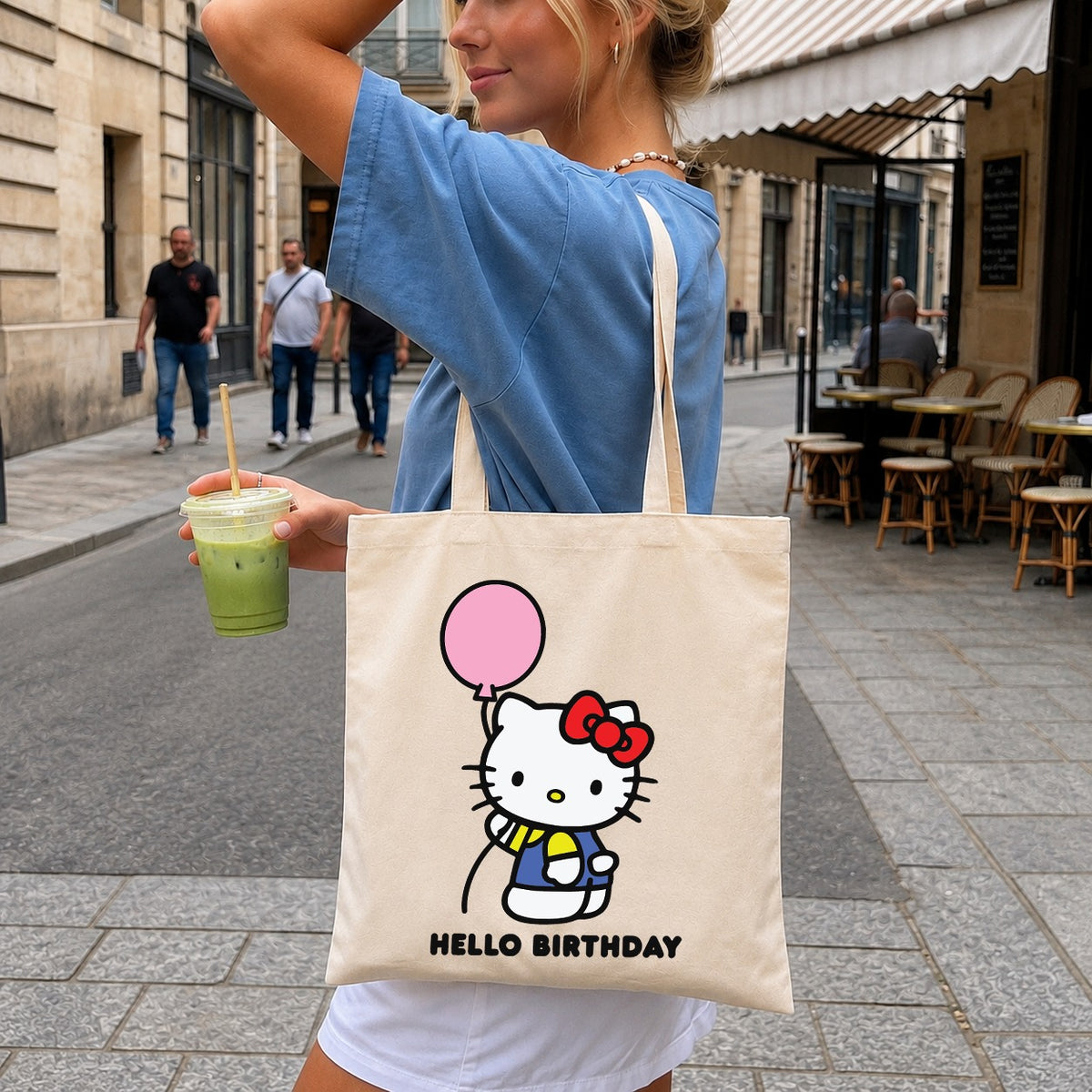 Hello Kitty Birthday Balloon SVG, Cute Sanrio Cricut File v2