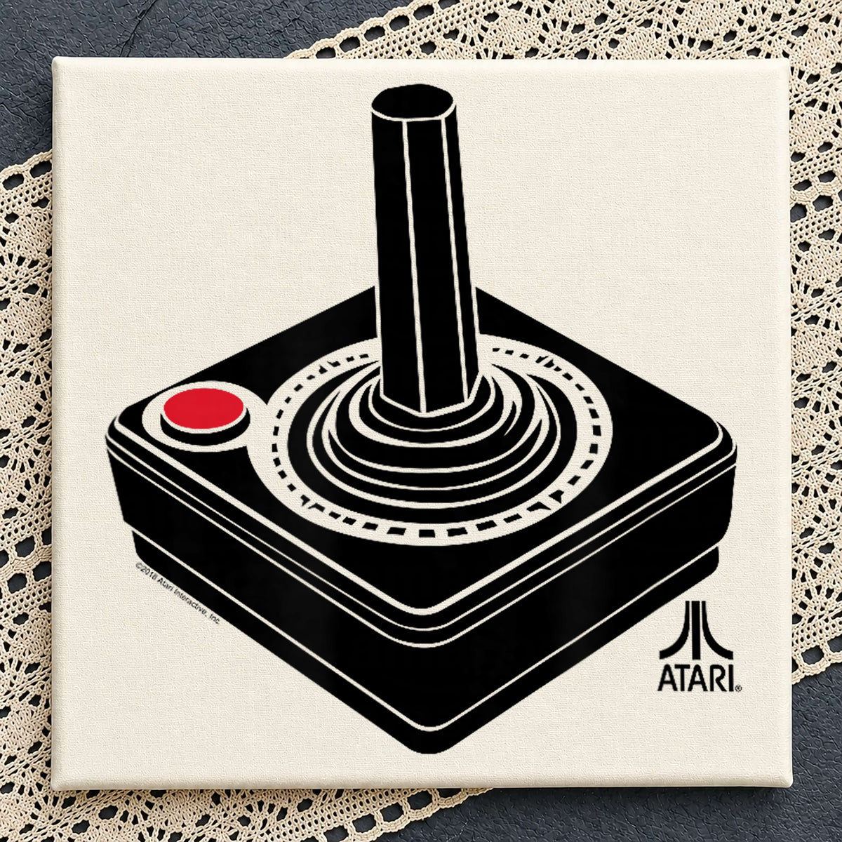 Atari Joystick Retro Gaming PNG, Vintage Arcade Controller, Gamer PNG