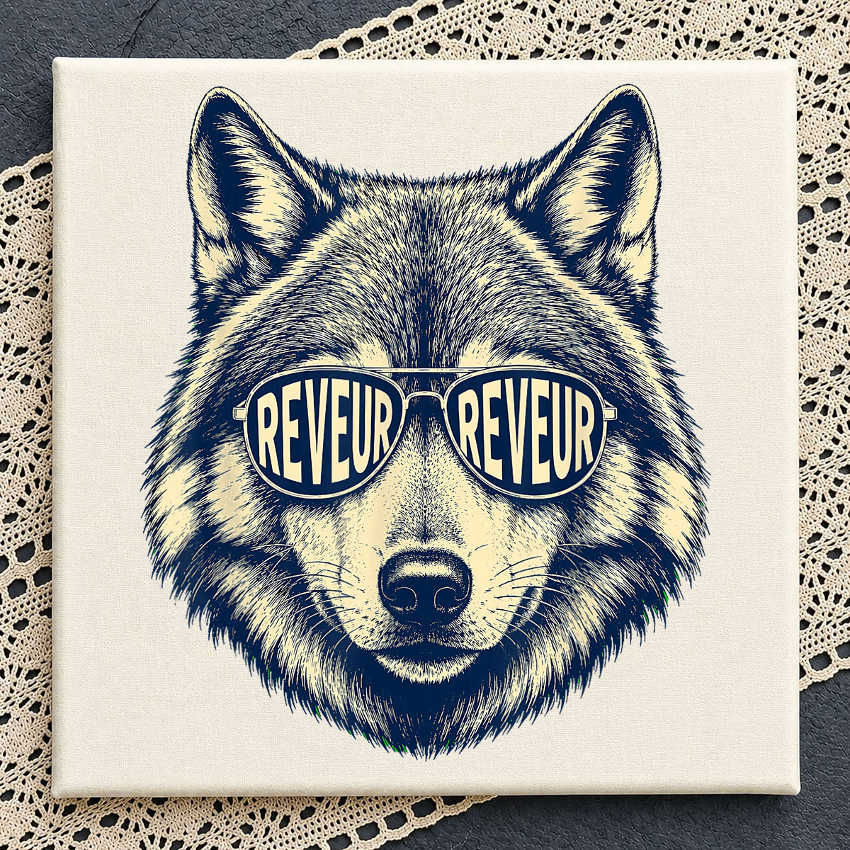 Wolf With Sunglasses Reveur PNG, Cool Wolf Head PNG, Wolf PNG