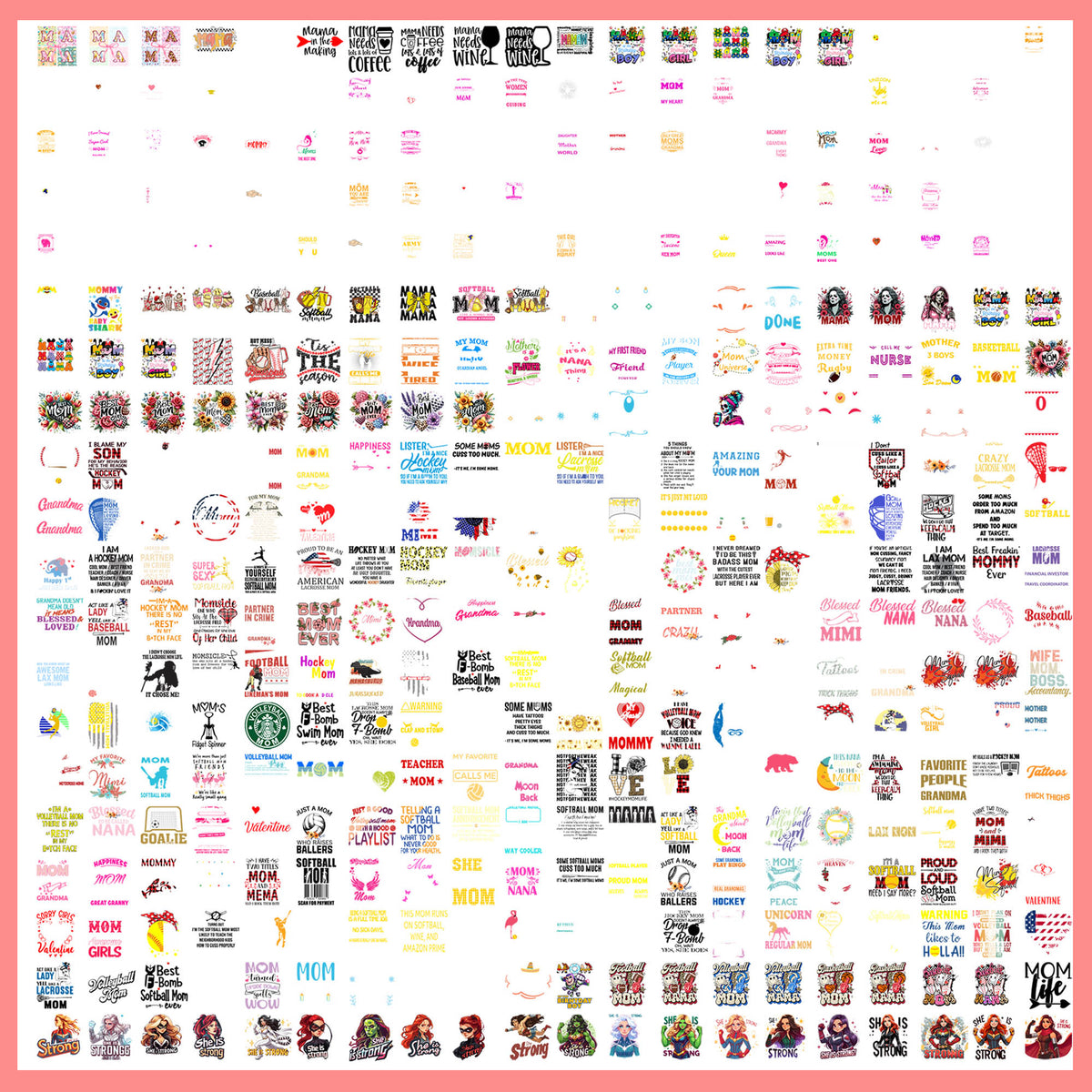 Mothers Day 2025 Mega Bundle PNG | SvgBundleHub