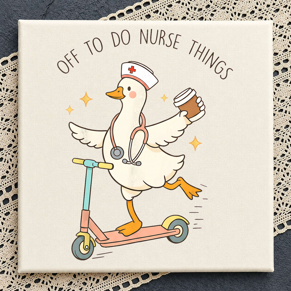 Nurse Duck PNG, Off To Do Nurse Things, Funny Nurse PNG
