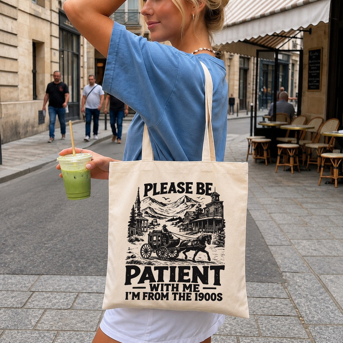 Please Be Patient I'm From The 1900s Clipart SVG