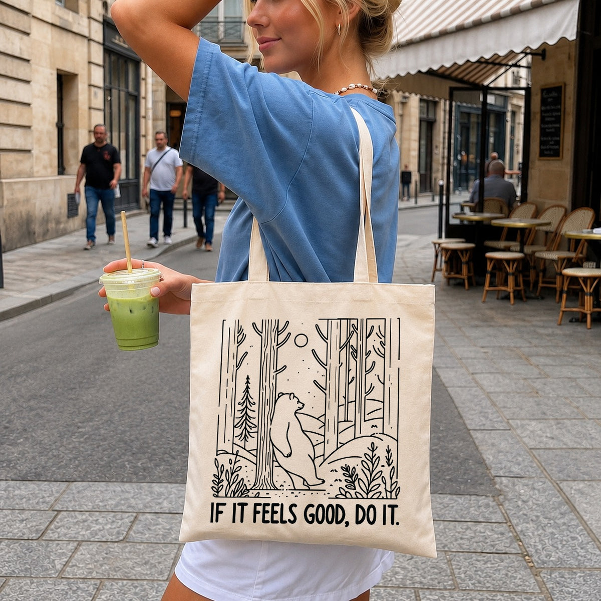If It Feels Good Do It Bear Forest Cricut File SVG