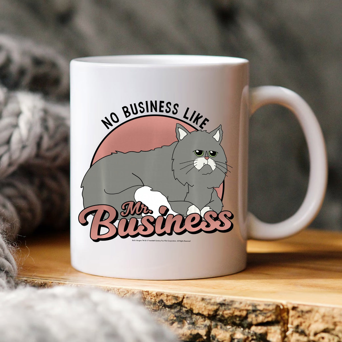 Mr Business Cat No Business Like PNG, Bob's Burgers Cat, Funny PNG