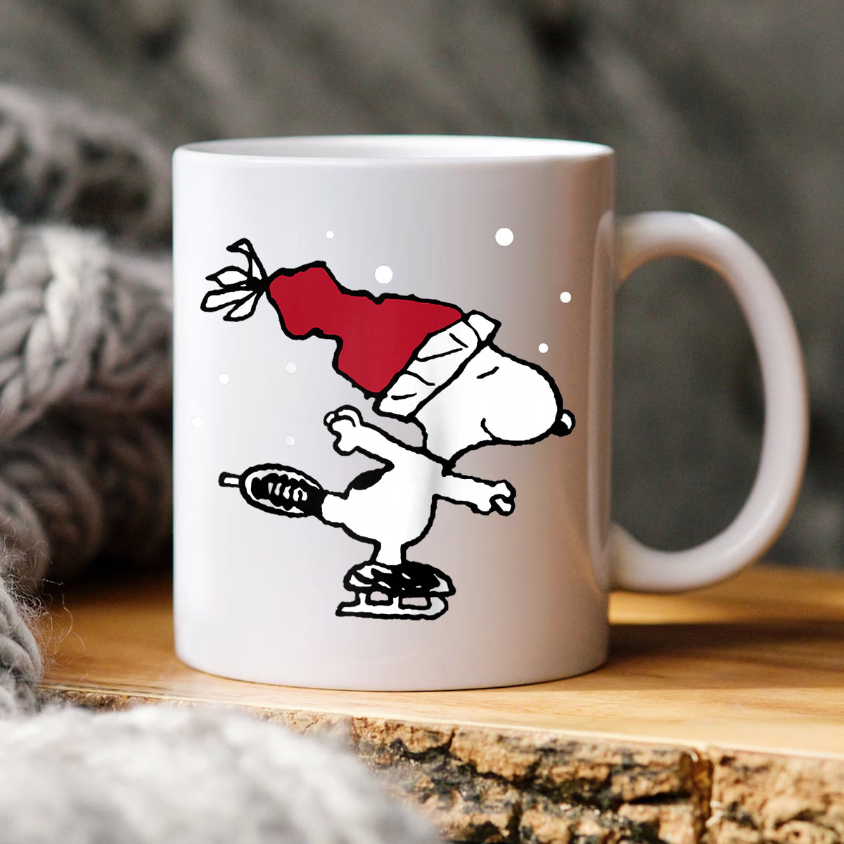 Snoopy Ice Skating Christmas PNG, Peanuts Winter Holiday, Snoopy PNG