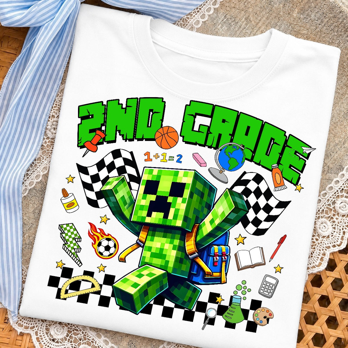 Minecraft Back to School Grade Bundle PNG | SvgBundleHub