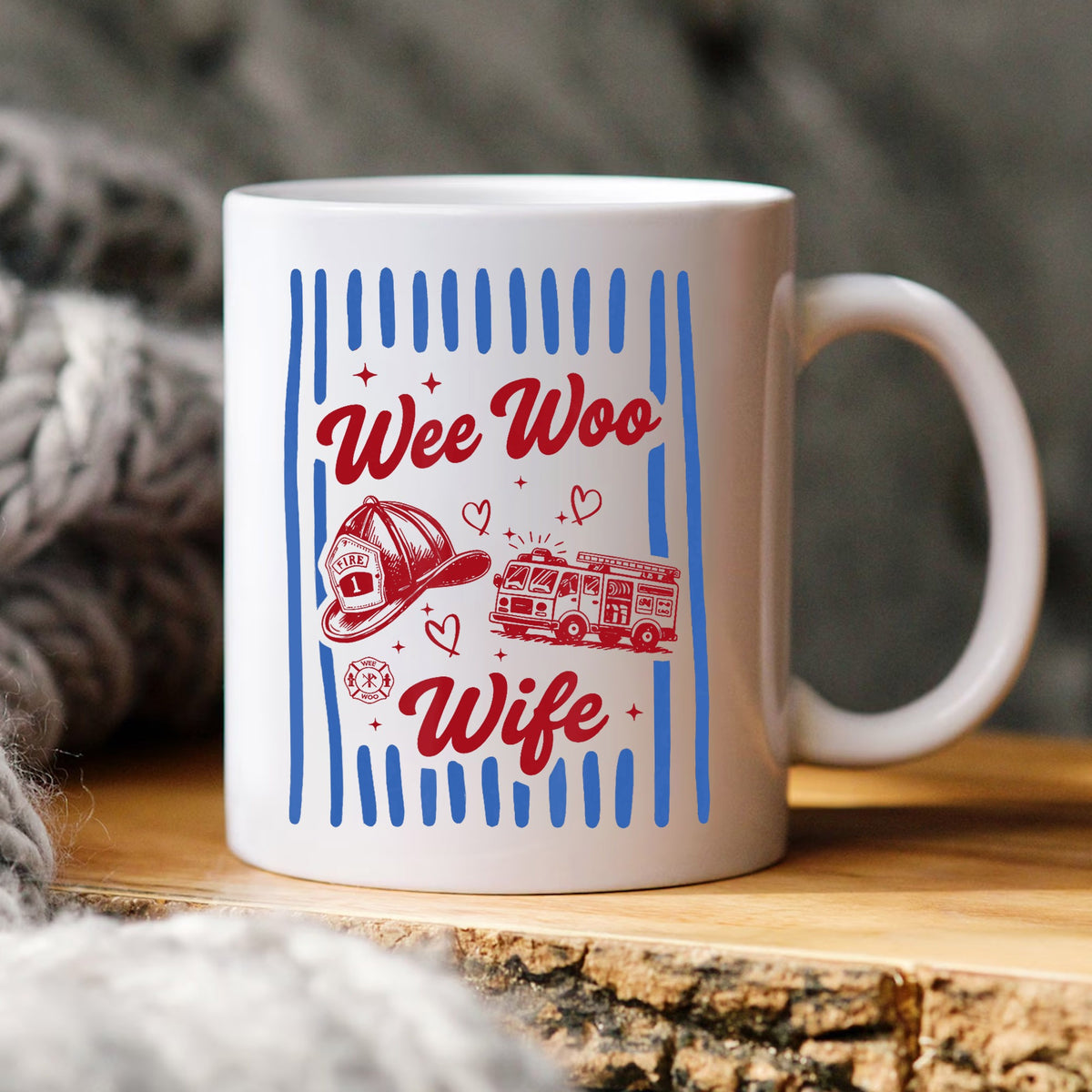 Wee Woo Wife Firefighter PNG, Fire Truck Wife PNG, Fireman PNG