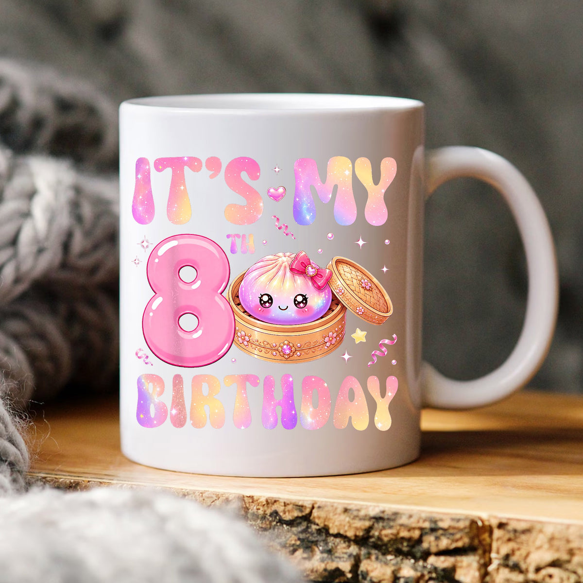 Its My 8th Birthday Dumpling PNG, Cute Kawaii, Birthday PNG