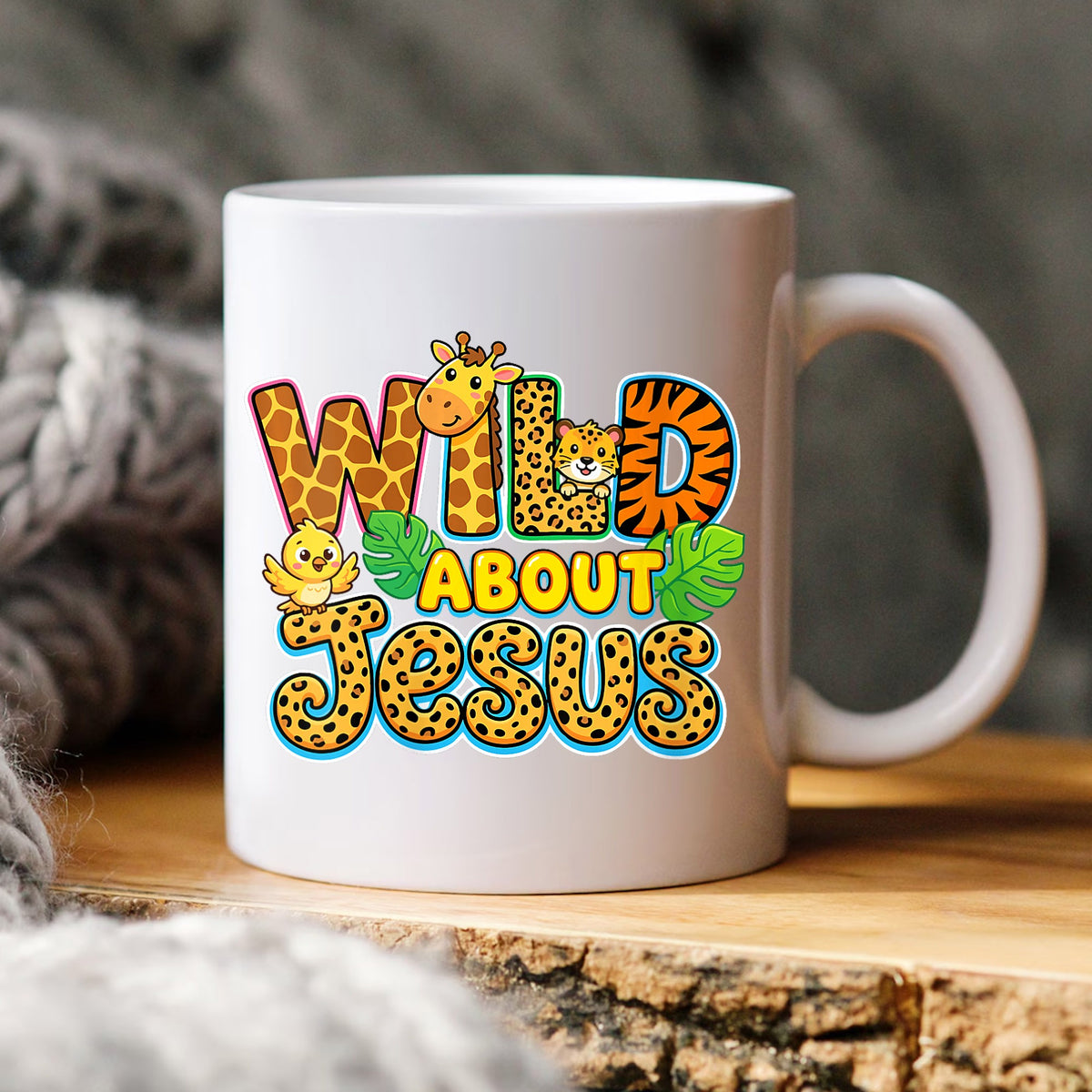 Wild About Jesus PNG, Safari Animals Christian Shirt, VBS PNG