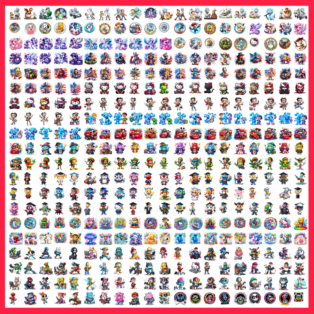Cartoon 2025 Mega Bundle PNG | SvgBundleHub