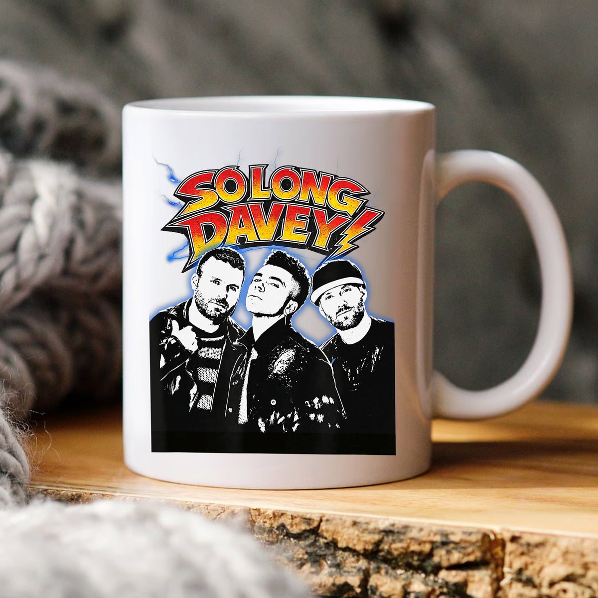 So Long Davey PNG, Band Vintage Bootleg PNG, Music Fan PNG
