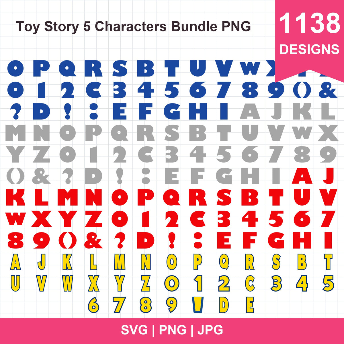 Toy Story 5 Characters Bundle PNG | SvgBundleHub