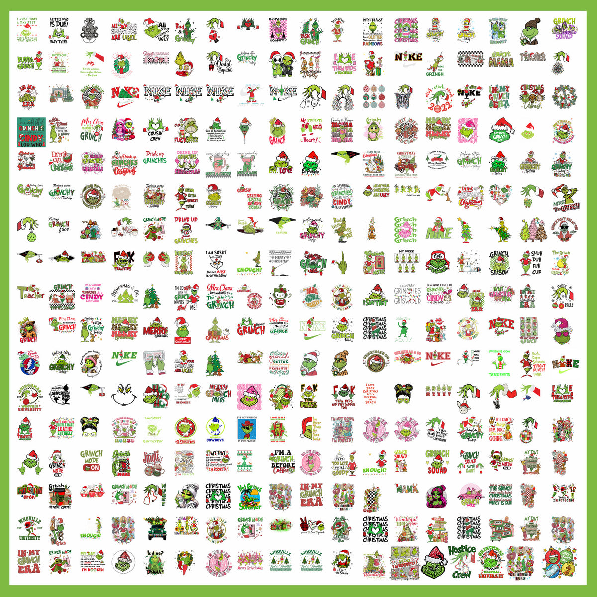 Grinch Christmas Bundle SVG| SvgBundleHub