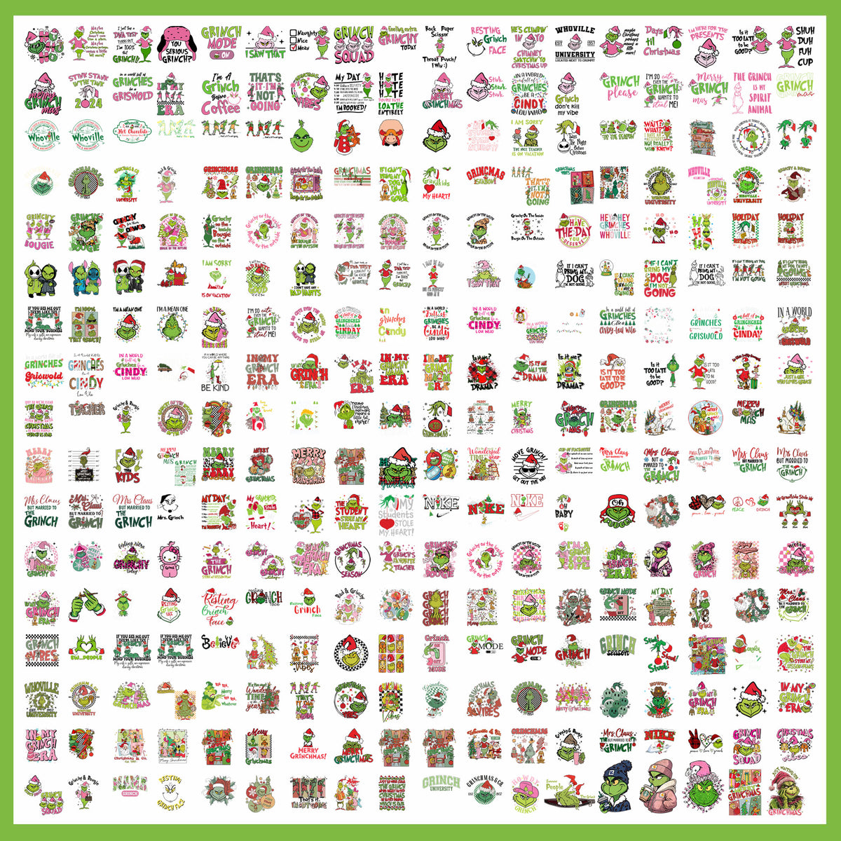 Grinch Christmas Bundle SVG| SvgBundleHub