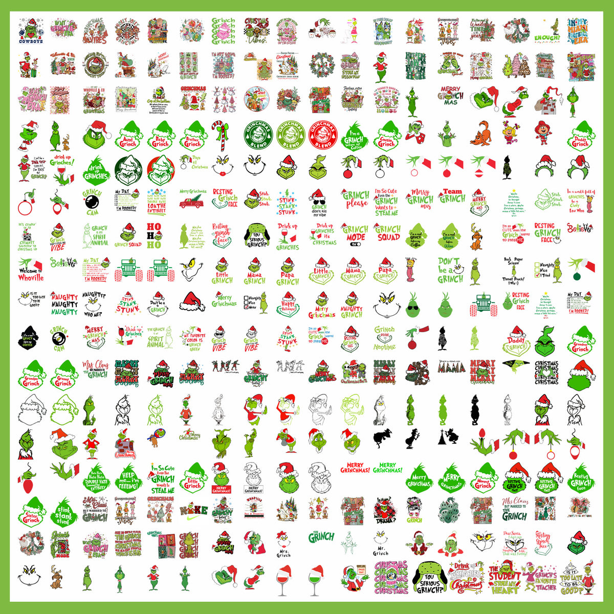 Grinch Christmas Bundle SVG| SvgBundleHub