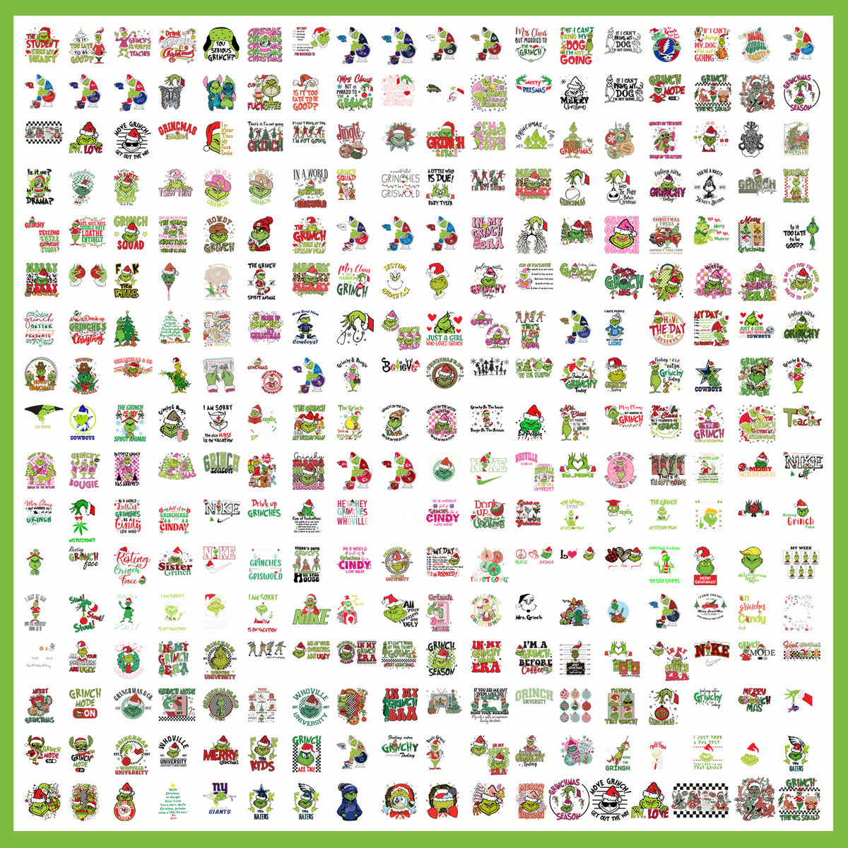 Grinch Christmas Bundle SVG| SvgBundleHub