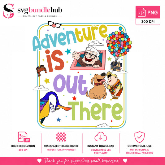 Adventure Is Out There Up Movie PNG | SvgBundleHub