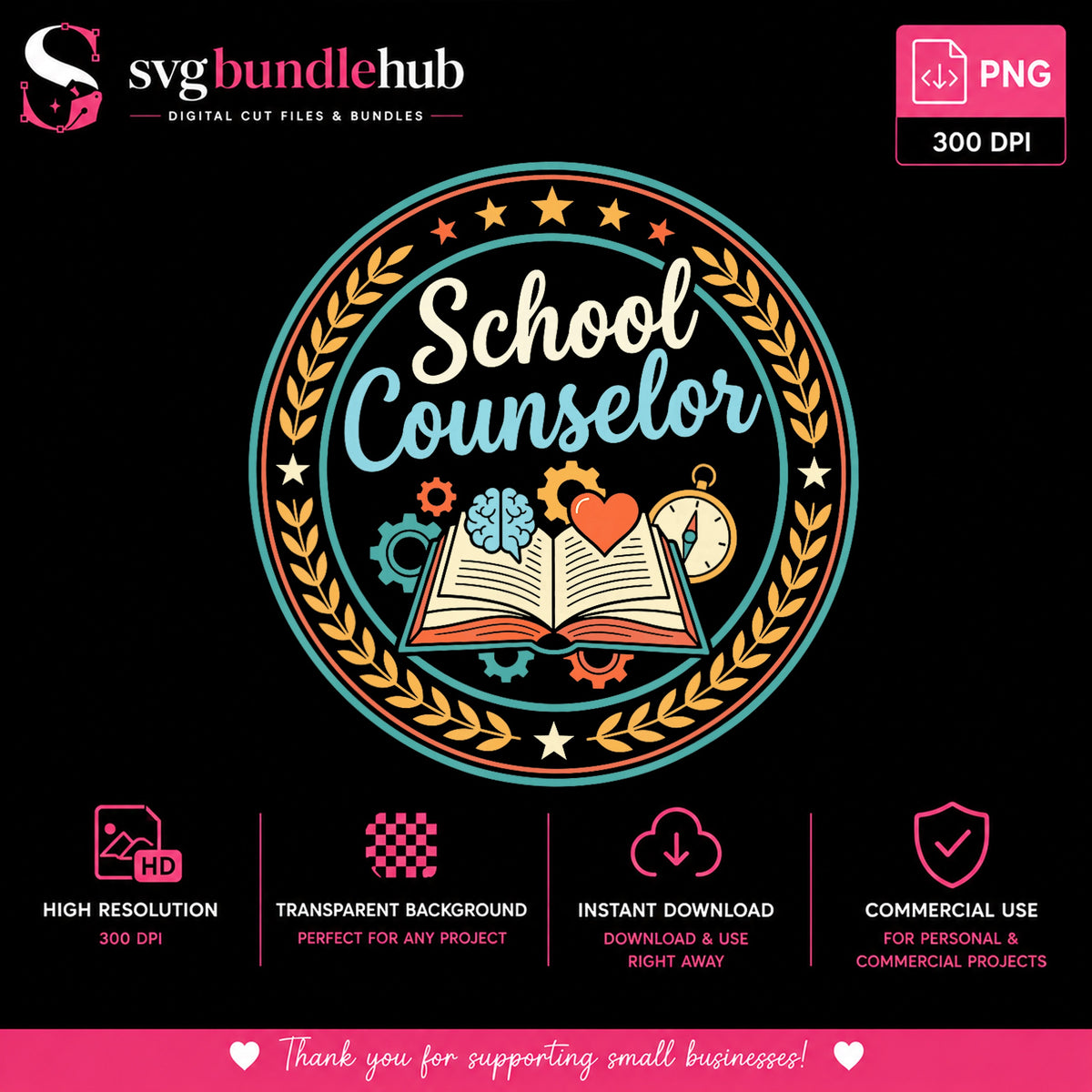 School Counselor Retro PNG, Guidance Counselor Design, Counselor Gift PNG