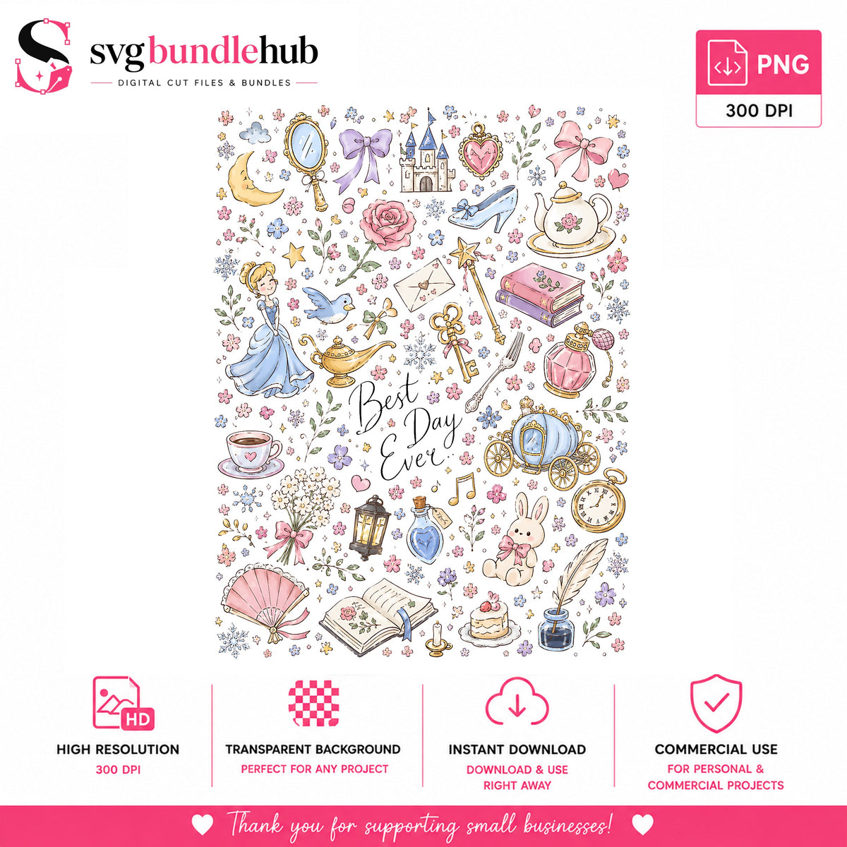 {"title":"Cinderella Best Day Ever PNG | SvgBundleHub